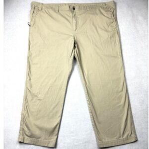 Columbia Mens 54x32 Khaki Tan Regular Fit Utility Pants AS0183 Stretch Cotton